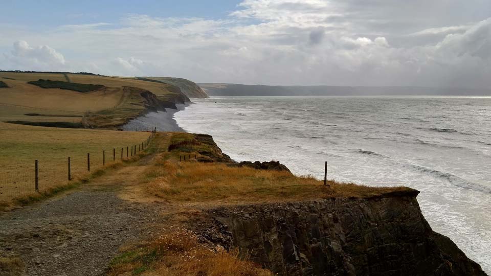 A photo of the North Devon coast path